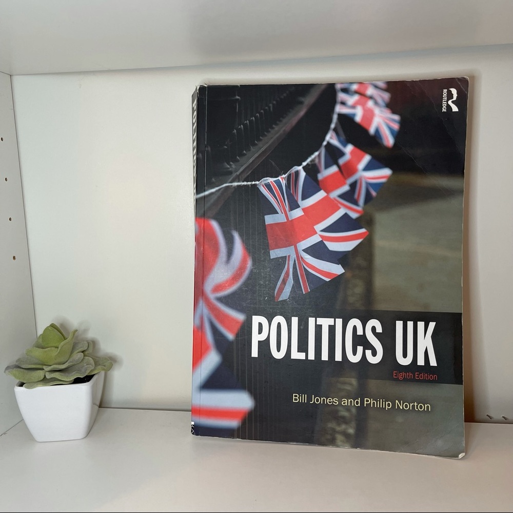Politics UK Eighth Edition textbook, by Bill Jones and Philip Norton